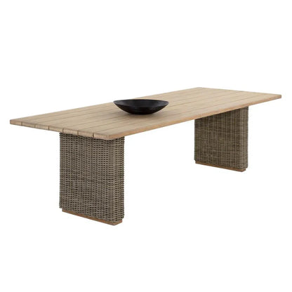 Riviera Natural Wood Outdoor Dining Table