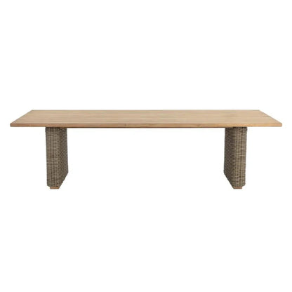 Riviera Natural Wood Outdoor Dining Table