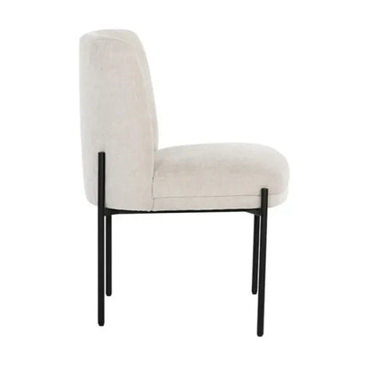 Richie Polyester Upholstered Armless Dining Chair