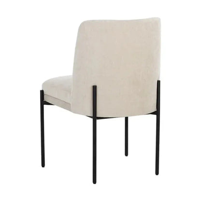 Richie Polyester Upholstered Armless Dining Chair