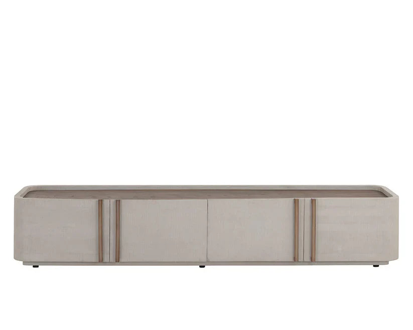 Jamille Media Console And Cabinet With Soft Close Doors