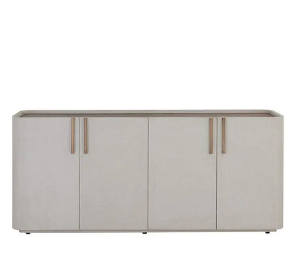 Jamille Sideboard Cream Faux Leather Soft Close Doors