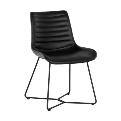 Gracen Leather Upholstered Armless Dining Chair