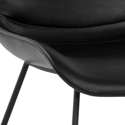 Gracen Leather Upholstered Armless Dining Chair