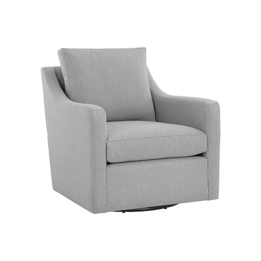 Brianna Fabric Upholstered Swivel Lounge Chair