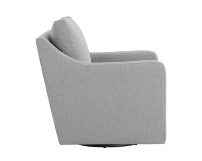 Brianna Fabric Upholstered Swivel Lounge Chair