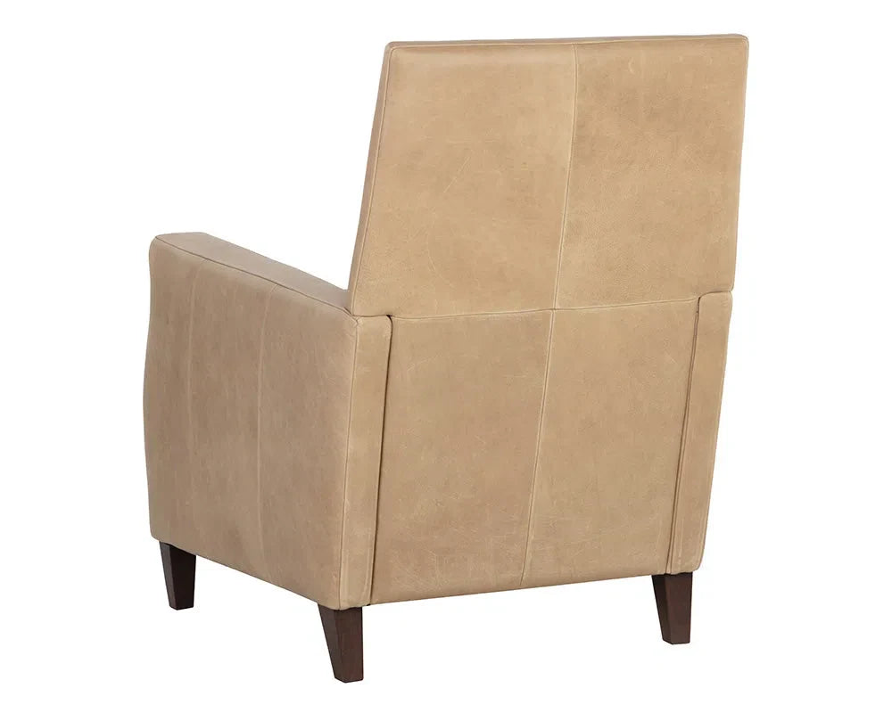 Florenzi Leather Upholstered Lounge Chair