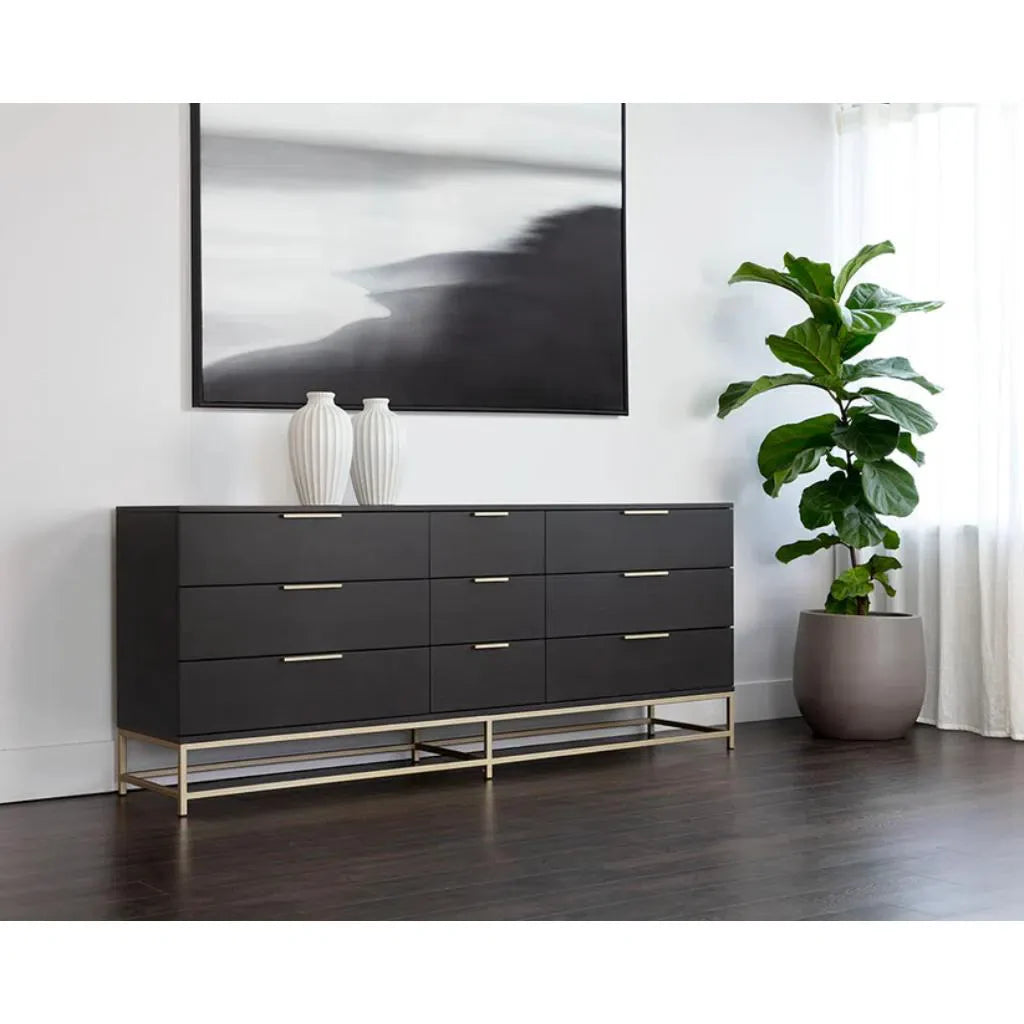 Rebel Wooden Iron Modern Dresser