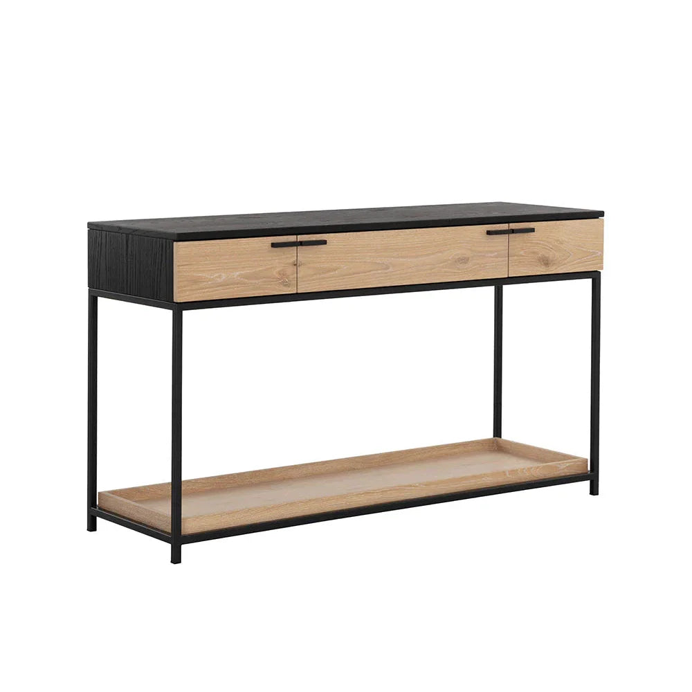 Rosso Console Table Modern Design With Soft Closing Drawers