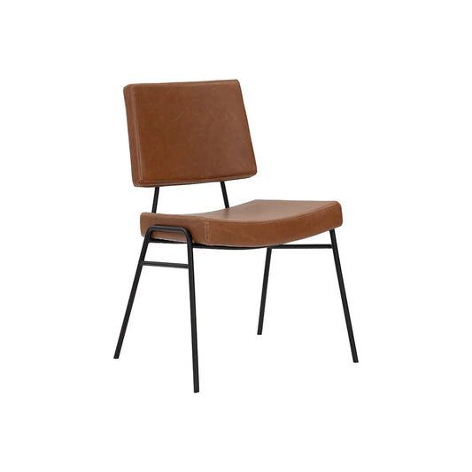 Brinley Leather Upholstered Armless Dining Chair