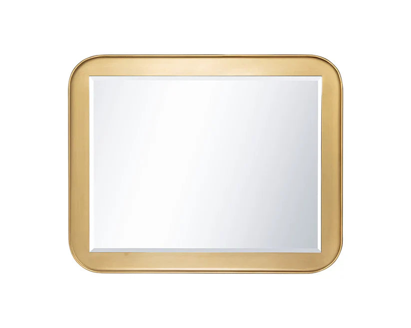 Topanga Wall Mirror With Gold Leaf Finish And Bevelled Edge