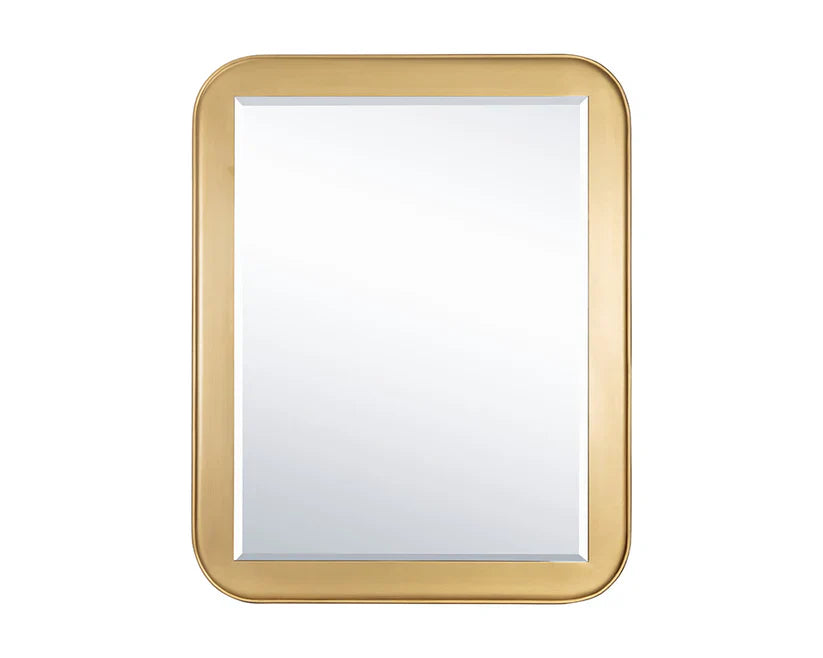 Topanga Wall Mirror With Gold Leaf Finish And Bevelled Edge