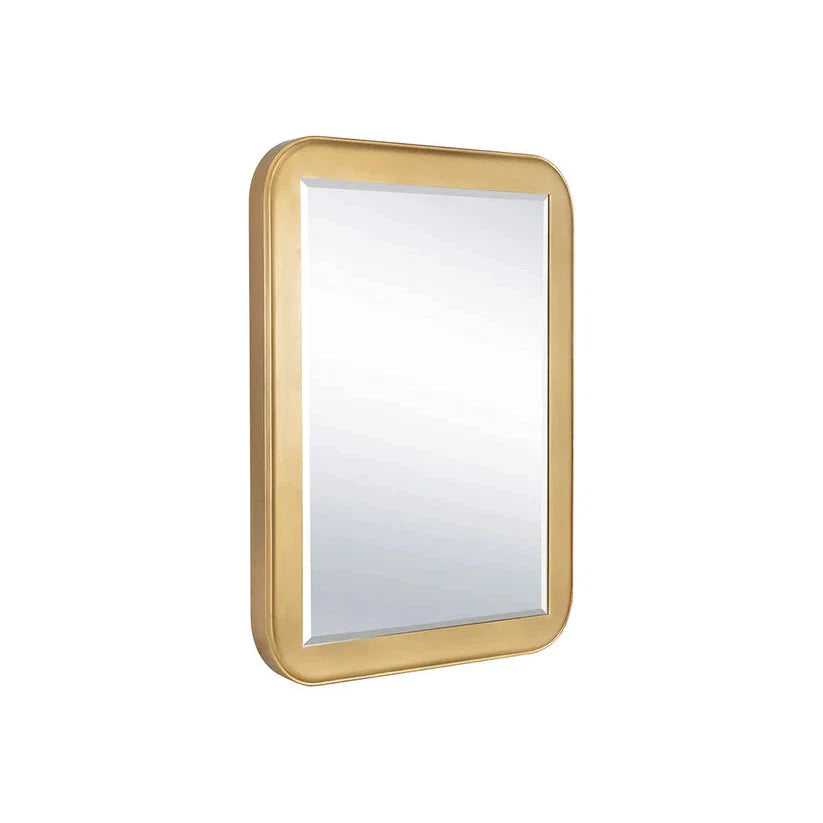 Topanga Wall Mirror With Gold Leaf Finish And Bevelled Edge