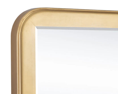 Topanga Wall Mirror With Gold Leaf Finish And Bevelled Edge