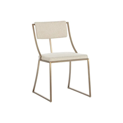 Makena Fabric Armless Dining Chair