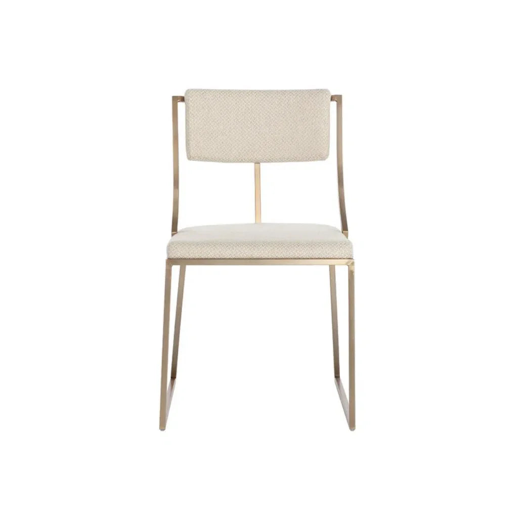 Makena Fabric Armless Dining Chair