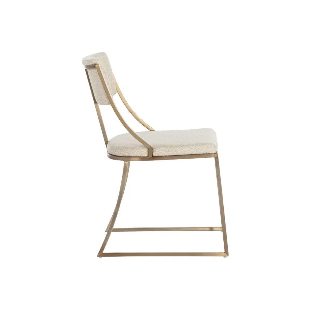 Makena Fabric Armless Dining Chair