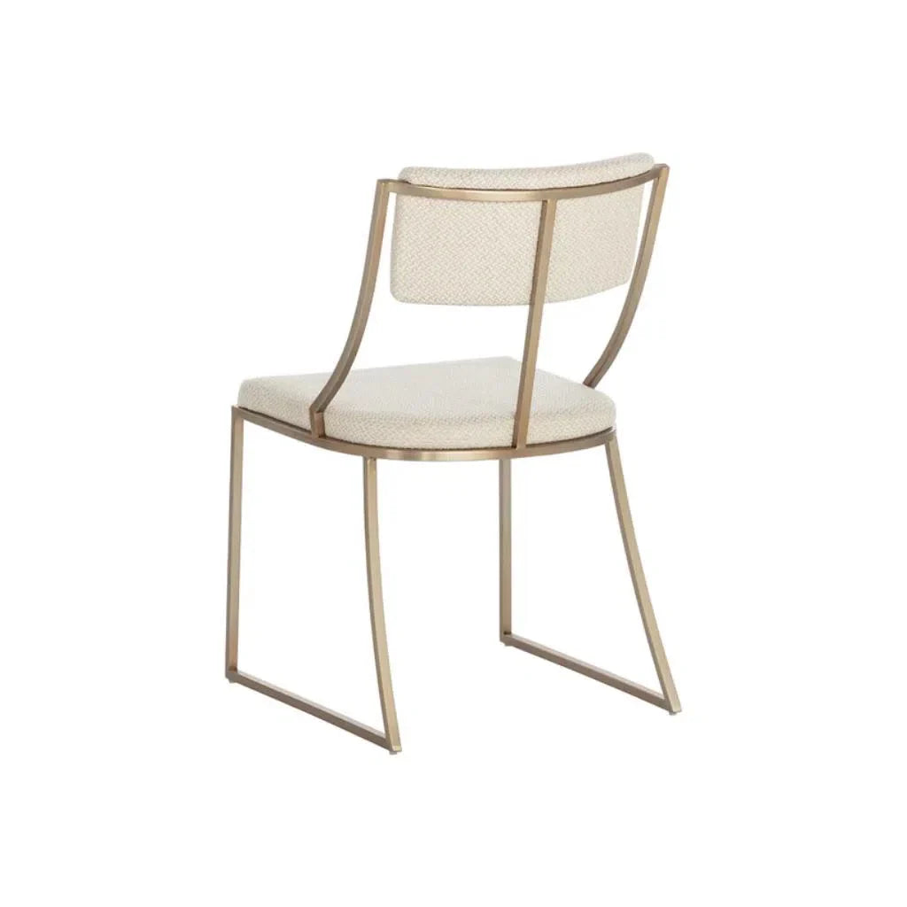 Makena Fabric Armless Dining Chair