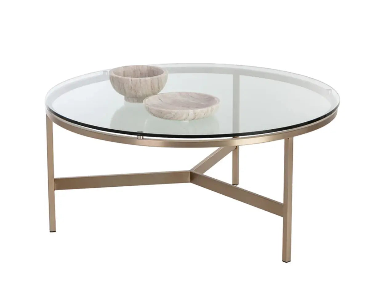 Flato Iron Framed Round Coffee Table