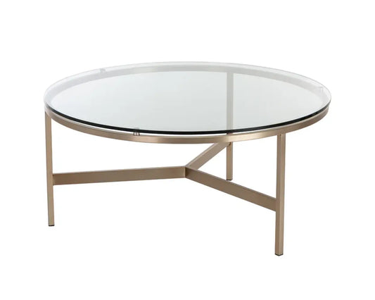 Flato Iron Framed Round Coffee Table