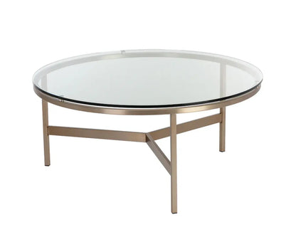 Flato Iron Framed Round Coffee Table