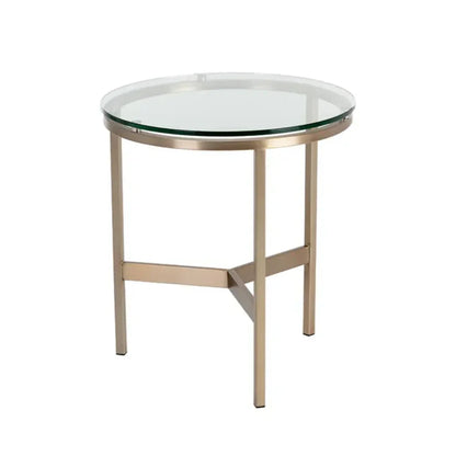 Flato Iron Framed Round End Table