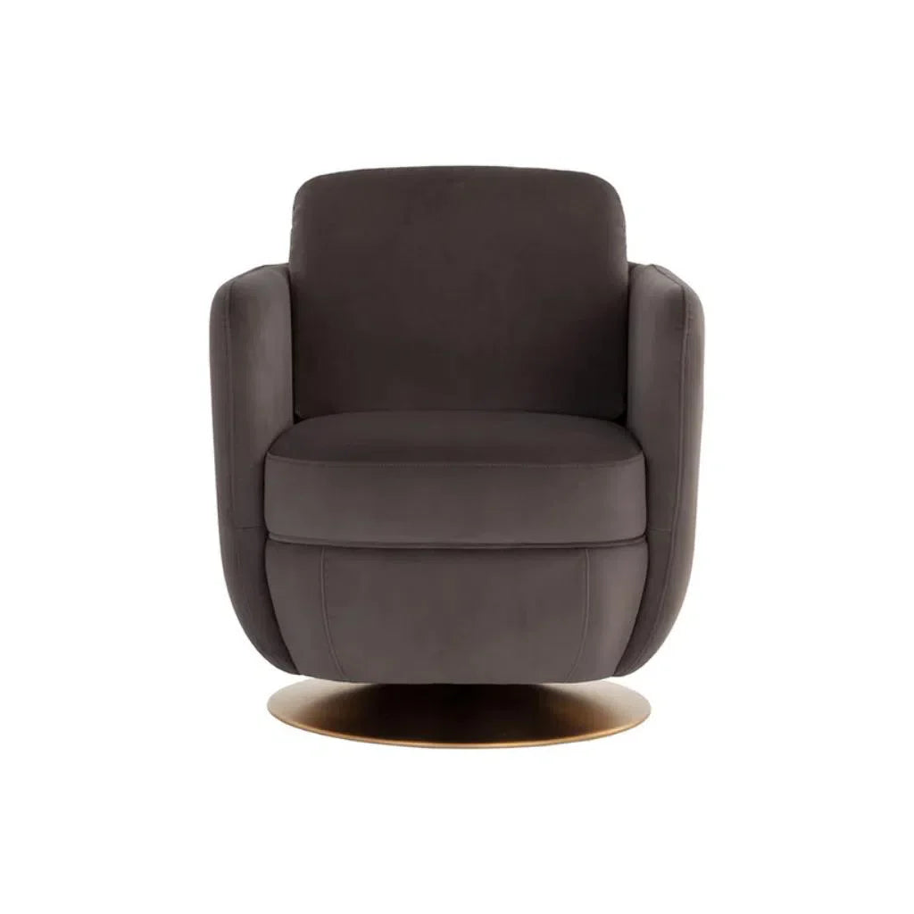 Gilley Fabric Upholstered Swivel Lounge Chair