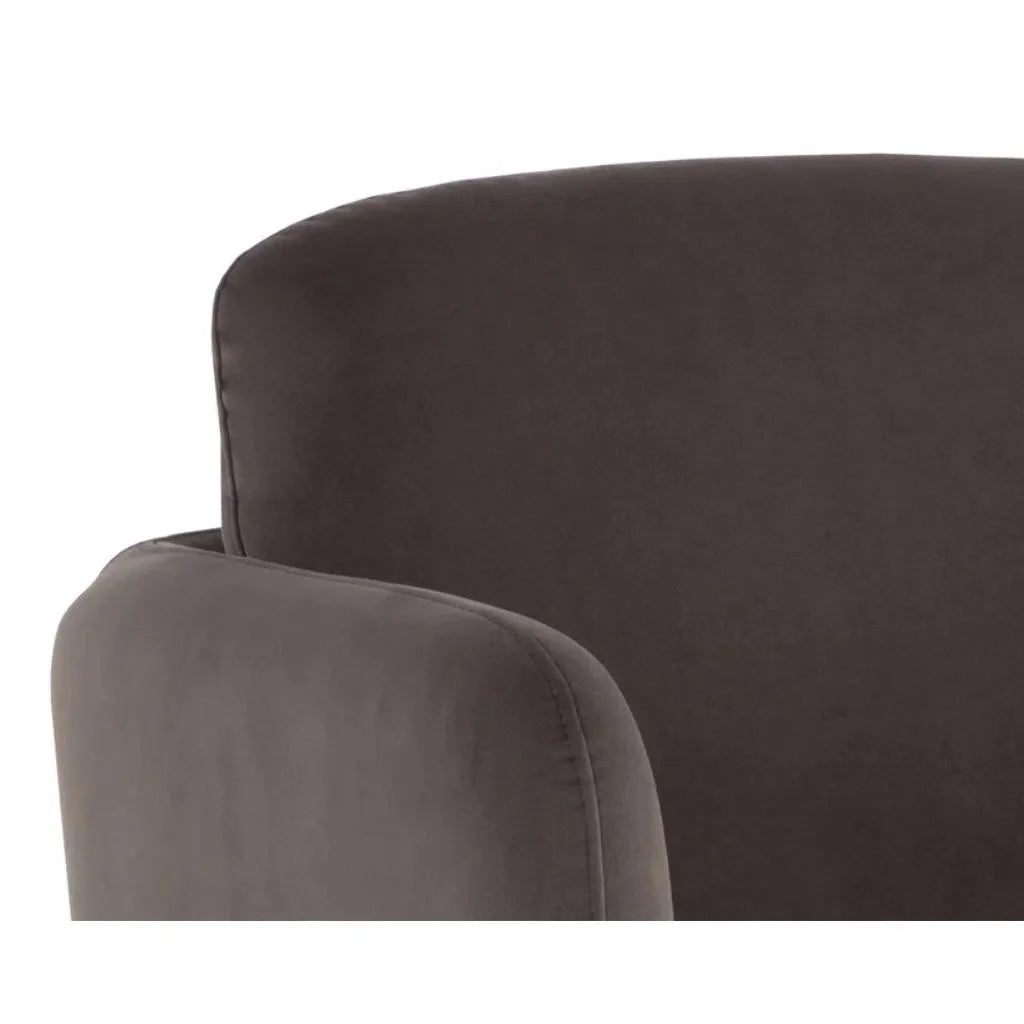 Gilley Fabric Upholstered Swivel Lounge Chair