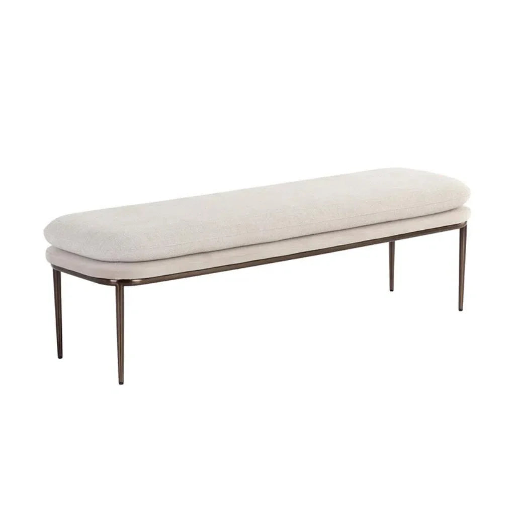 Koffi Fabric Backless Backless Bench