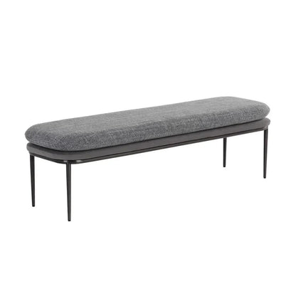 Koffi Fabric Backless Backless Bench