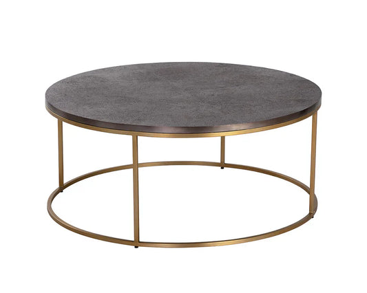 Enya Aluminum Topped Round Coffee Table