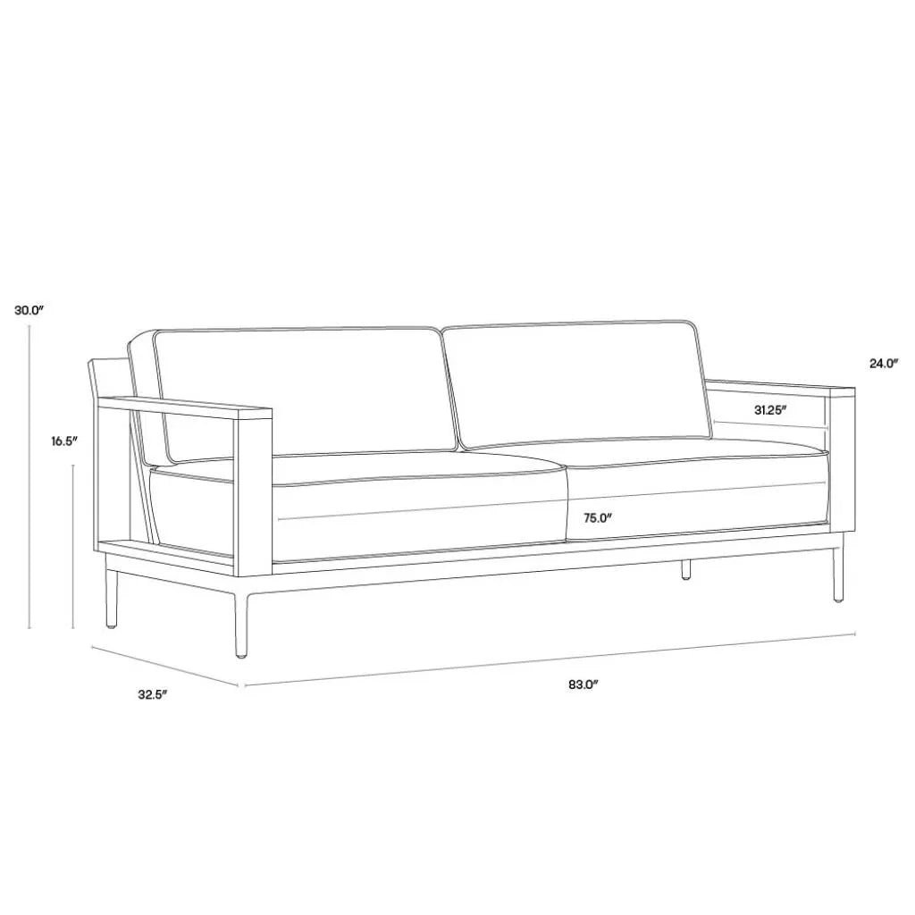 Cagliari Fabric Comfortable Sofa