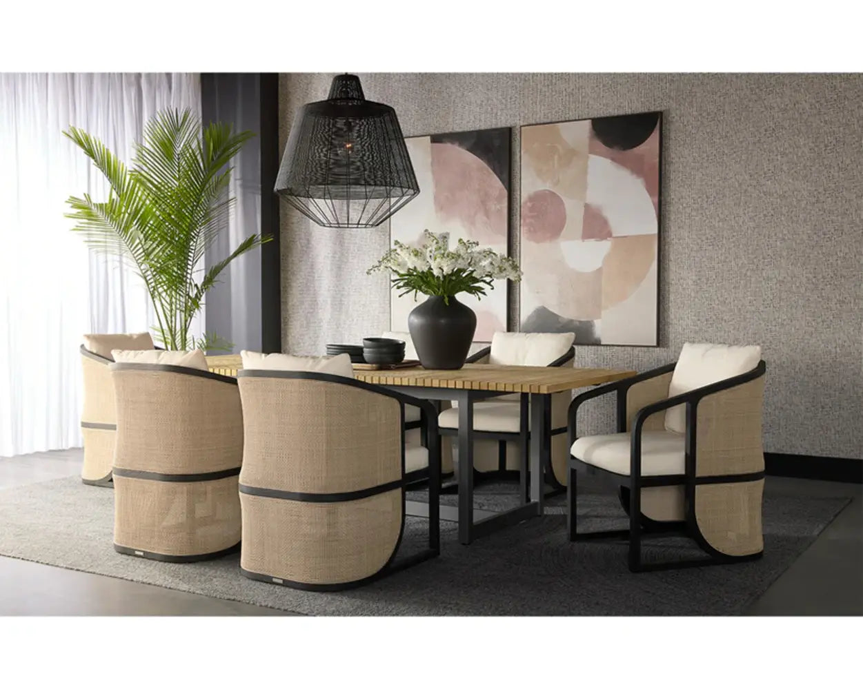 SUNPAN Geneve Aluminum Outdoor Dining Table