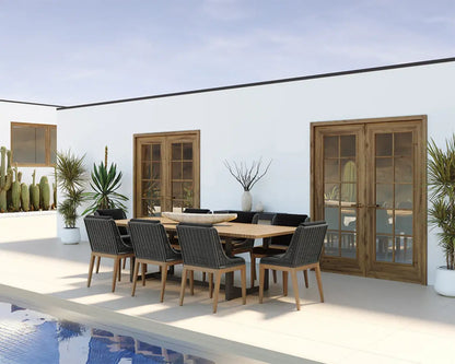 SUNPAN Geneve Aluminum Outdoor Dining Table