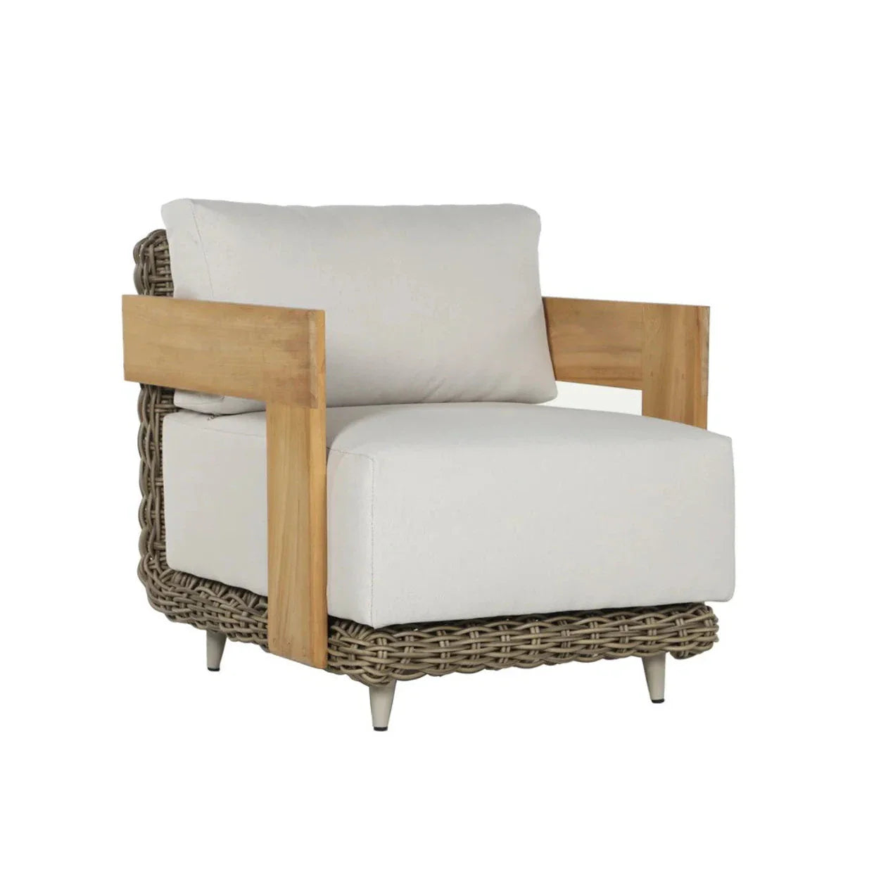 Potenza Armchair Palazzo Cream Stain Resistant Teak