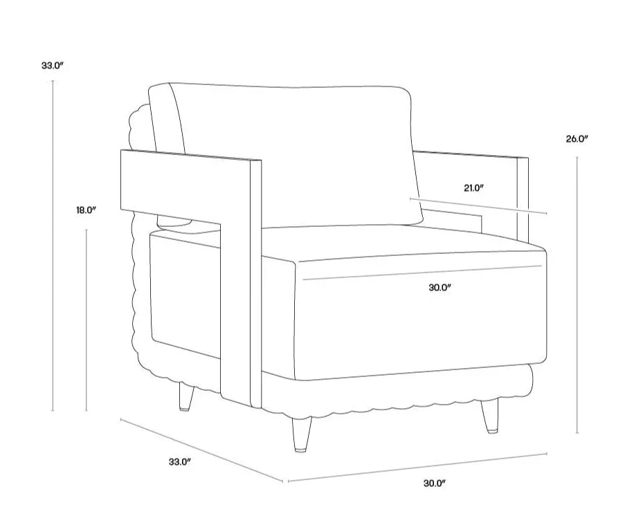 Potenza Armchair Palazzo Cream Stain Resistant Teak