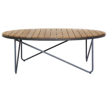 Rimini Coffee Table Modern Teak Wood And Aluminum