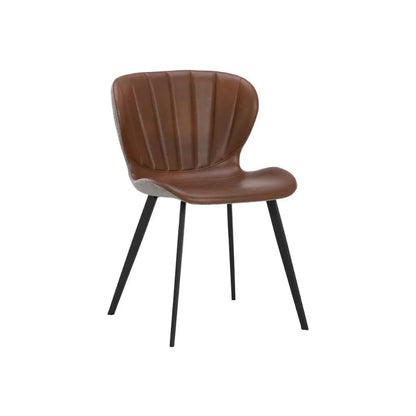 Arabella Leather Upholstered Armless Dining Chair