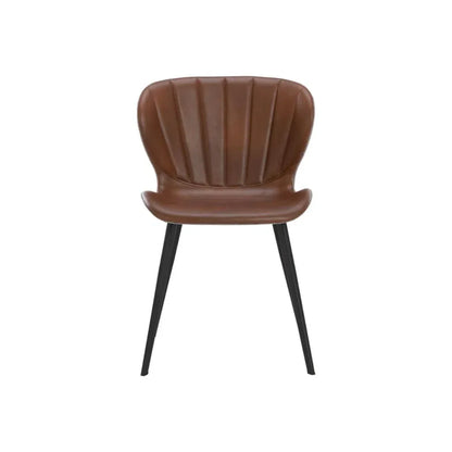 Arabella Leather Upholstered Armless Dining Chair