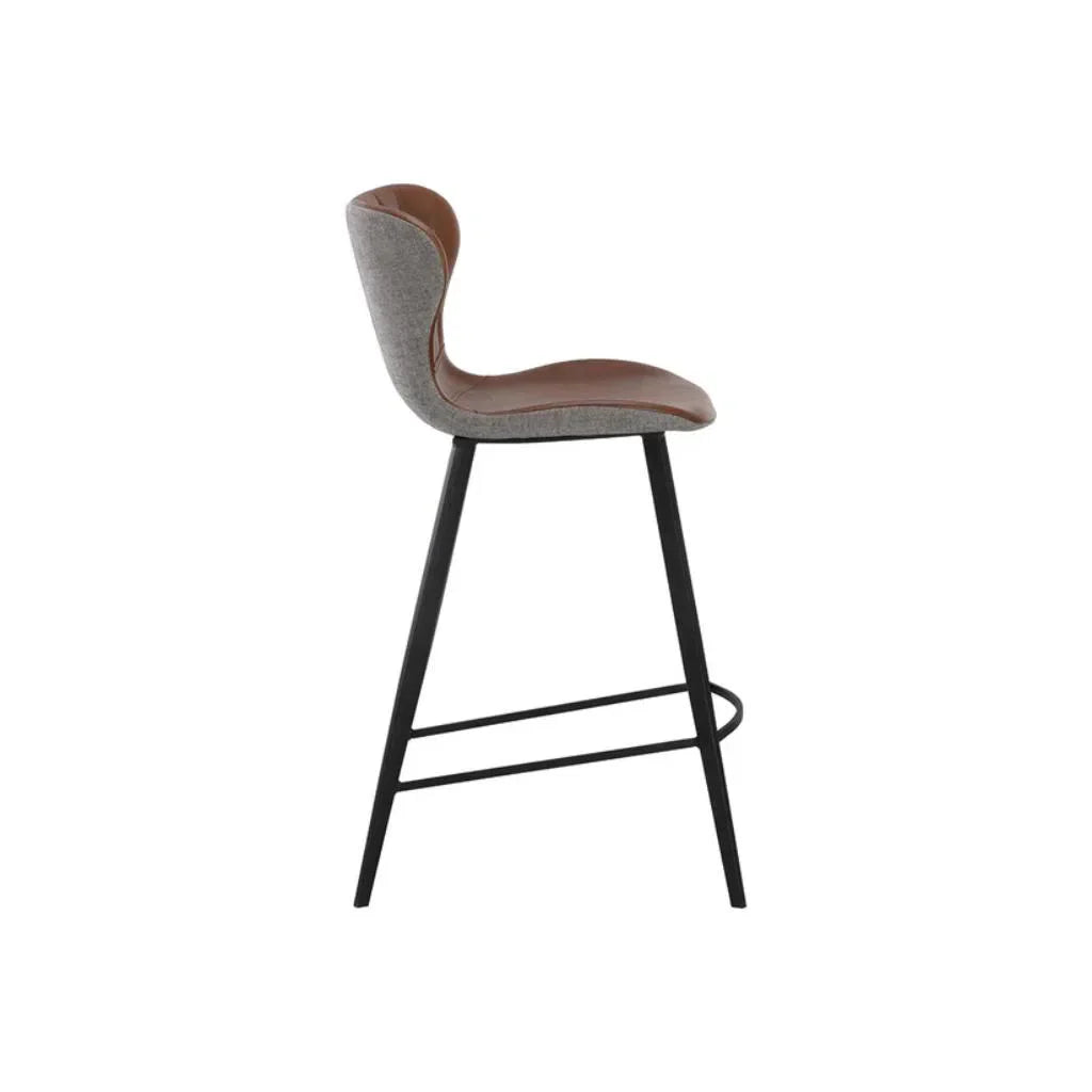 Arabella Leather Upholstered Counter Stool