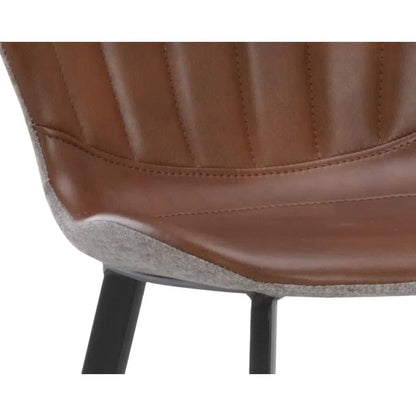 Arabella Leather Upholstered Counter Stool