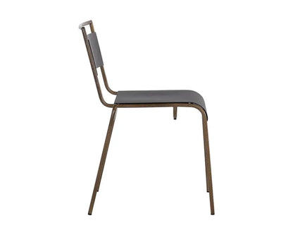 Euroa Steel Stackable Outdoor Armless Dining Chair