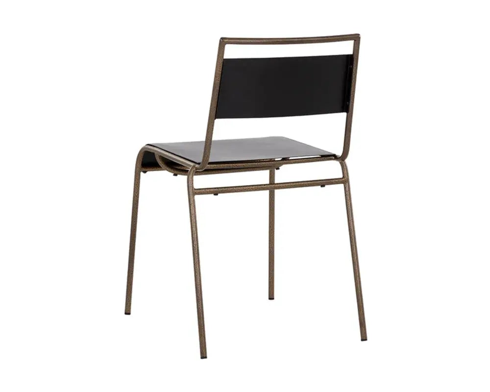 Euroa Steel Stackable Outdoor Armless Dining Chair