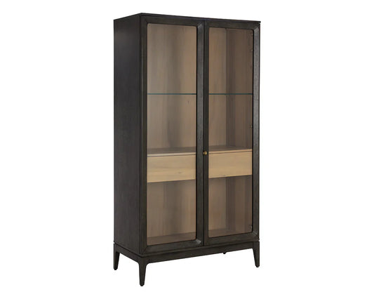 Cecilia Display Cabinet Mid-Century Design With Glass Doors