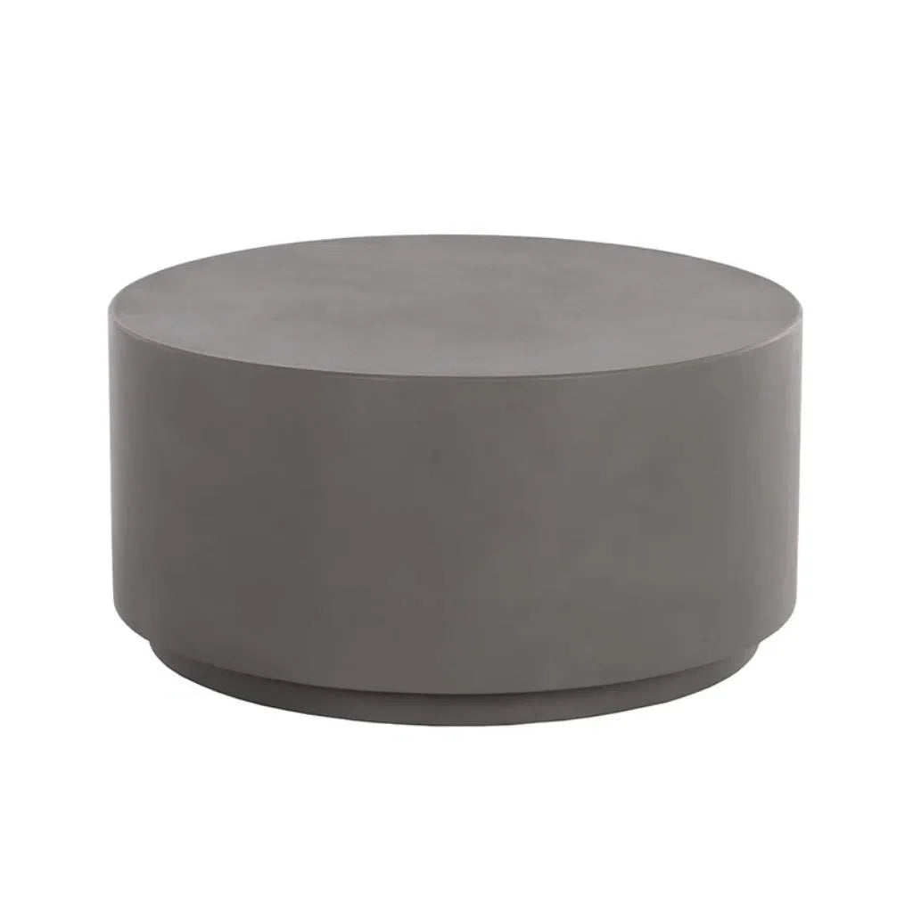 Rubin Concrete Outdoor Round Coffee Table