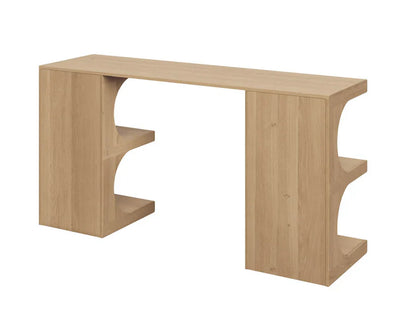 Catrine Mmesmerizing Shaped Wooden Desk