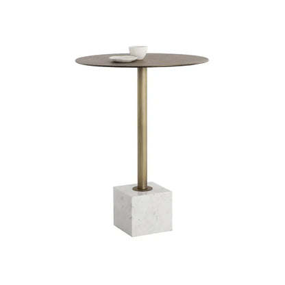 Kata Marble Based Iron Round Bar Table