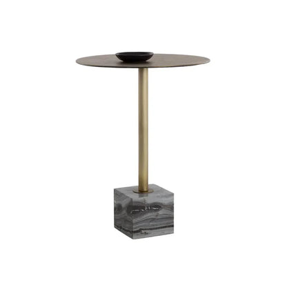 Kata Marble Based Iron Round Bar Table