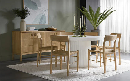 SUNPAN Nicolette Concrete Outdoor Round Dining Table