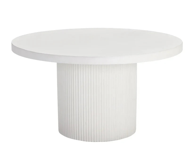 SUNPAN Nicolette Concrete Outdoor Round Dining Table